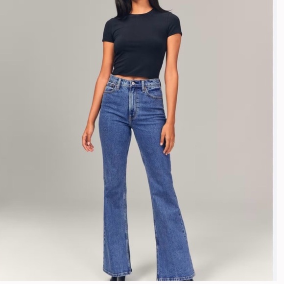 Abercrombie & Fitch Denim - Abercrombie and fitch the flare ultra high rise medium wash size 27 4R